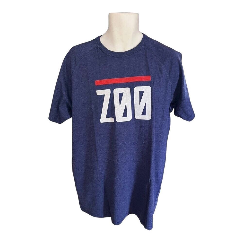 RAWGEAR Mens size small Zoo Culture Graphic Navy Short Sleeve tee​​​​